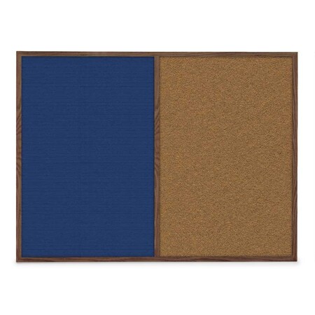 United Visual Products Slim Style Indoor Enclosed Corkboard, 48 UVRDS48SBH-GOLD-DBURGU